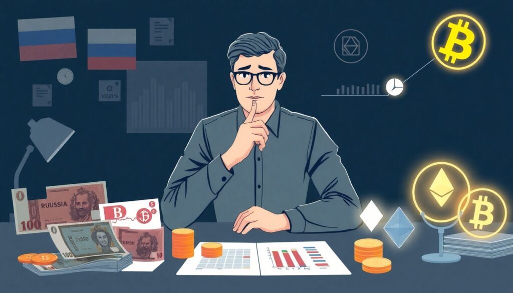 Рубль и криптовалюты: дополняют или конкурируют друг с другом на российском финансовом рынке - иллюстрация