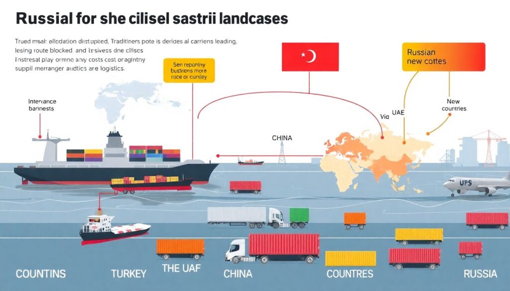 Как российские компании адаптируются к санкциям: новые цепочки поставок и переориентация рынков - иллюстрация